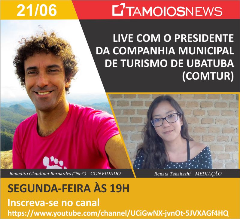 Tamoios News realiza entrevista ao vivo com presidente da Comtur Tamoios News
