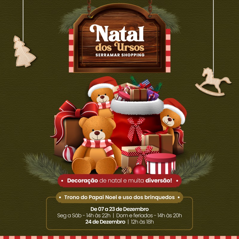 Bem vindos ao Natal dos Ursos do Serramar Shopping - Tamoios News